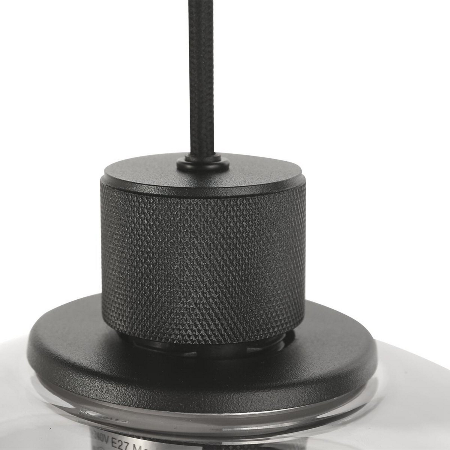 B-Ware Hängeleuchte Reflexion Deckenlampe Leuchte Metall Glas 9 Flammig Schwarz812 - 8712746172959