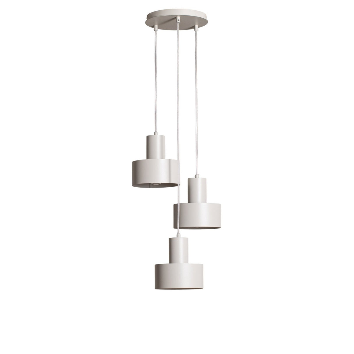 Hängeleuchte Rif 3 Pendelleuchte Lampe taupe rund 3 flammig Ø 33 cm SIEHE TEXT - 5902846810759