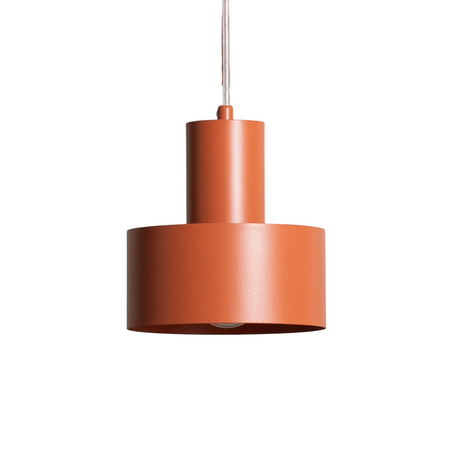 B-Ware Rif Hängeleuchte Pendelleuchte Deckenlampe Ziegelrot Rund 3 Flammig ø 33 Cm