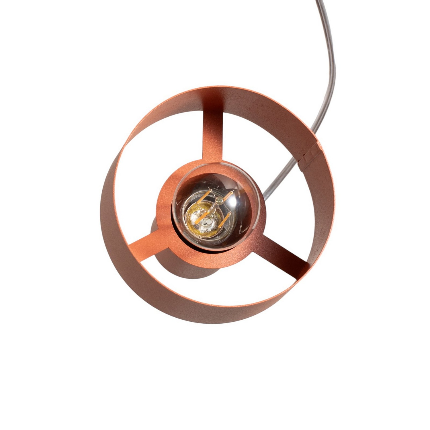 Rif Hängeleuchte Pendelleuchte Deckenlampe Ziegelrot Rund 3 Flammig ø 33 Cm B-Ware - 5902846810735