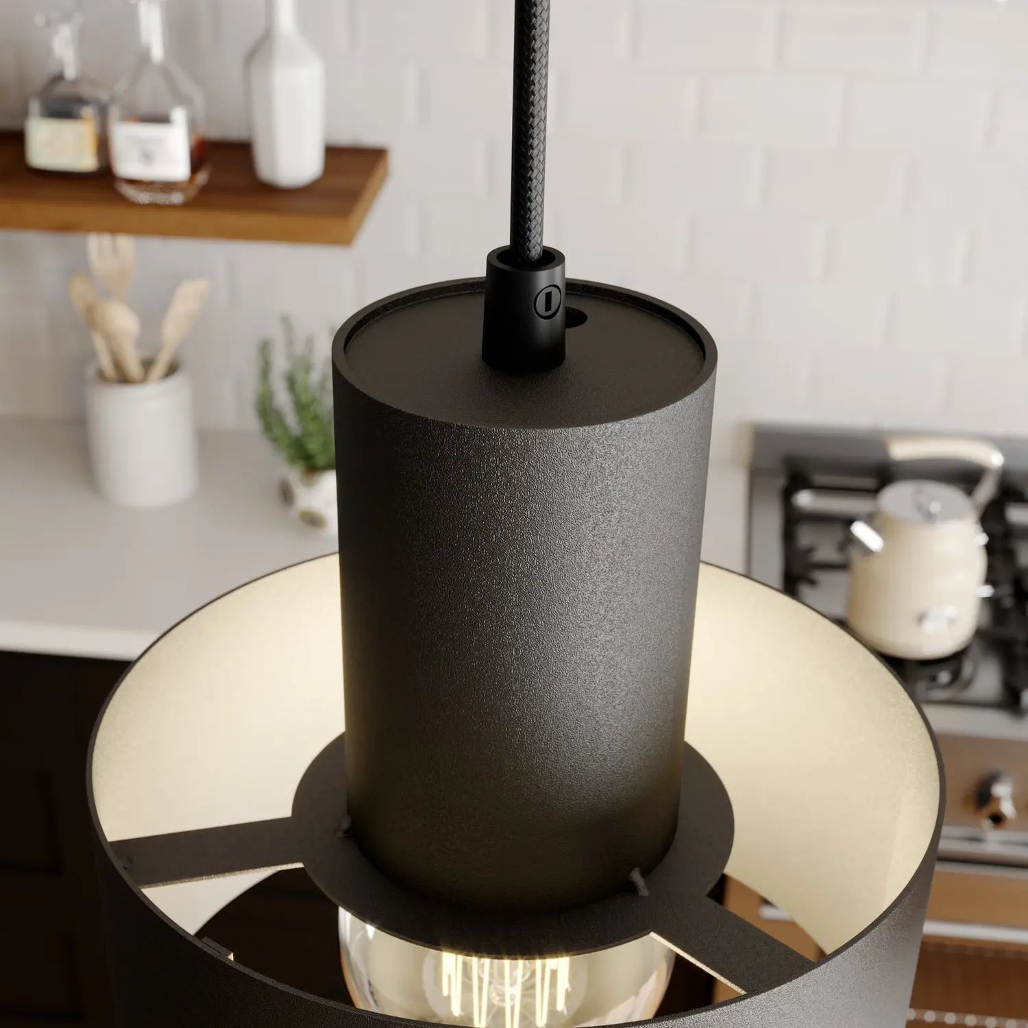 B-Ware Euluna Hängeleuchte Rif Deckenlampe Lampe Leuchte Led Dreiflammig E27 Schwarz887