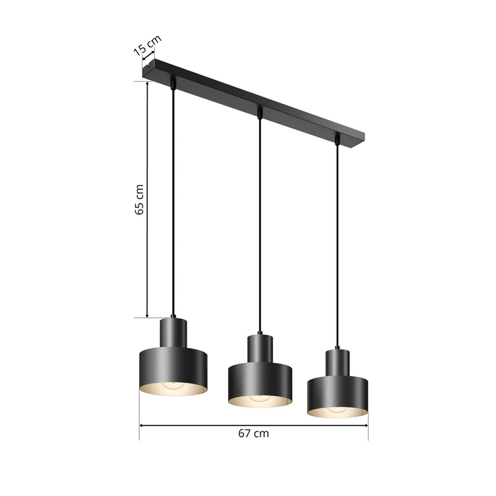 Euluna Hängeleuchte Rif Deckenlampe Lampe Leuchte Linear Schwarz Siehe Text/Foto B-Ware - 5902335264001