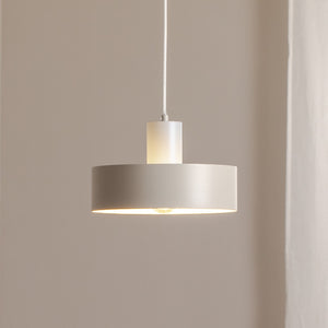 B-Ware SIGMA Hängeleuchte Pendelleuchte Lampe taupe 1-flammig Ø 25 cm Stahl