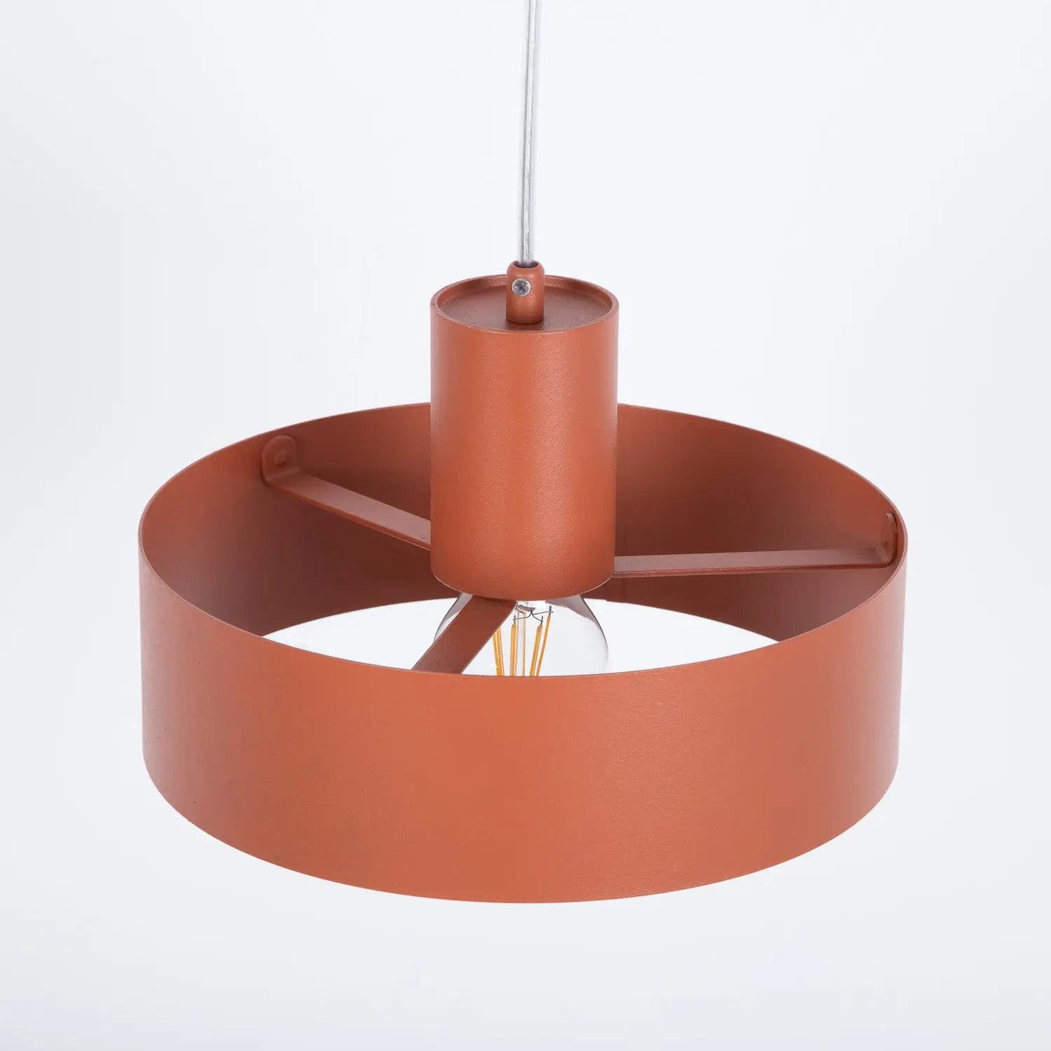 B-Ware Hängeleuchte Rif M Pendelleuchte Lampe Ziegelrot 1 Flammig ø 25 Cm Stahl476 - 5902846810872