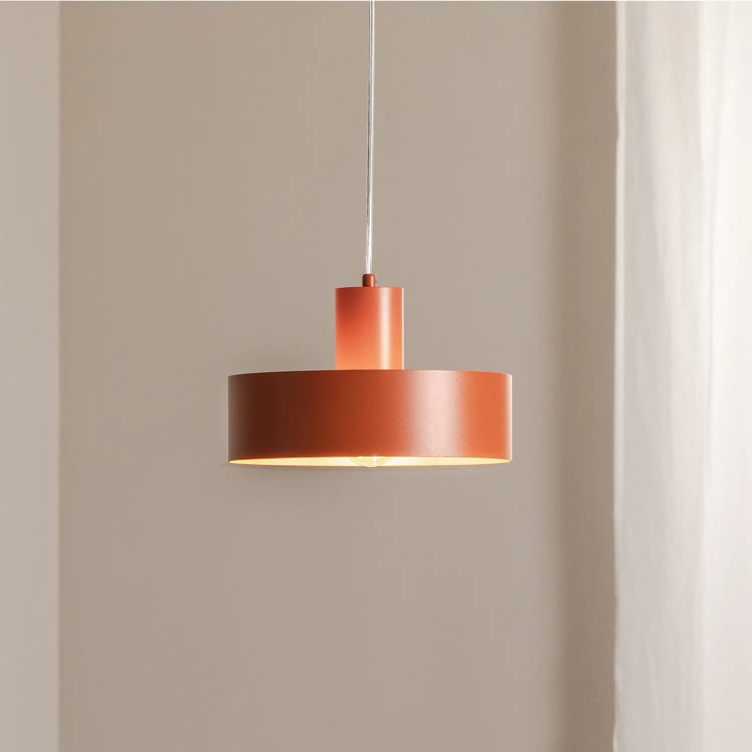 B-Ware Hängeleuchte Rif M Pendelleuchte Lampe Ziegelrot 1 Flammig ø 25 Cm Stahl476 - 5902846810872