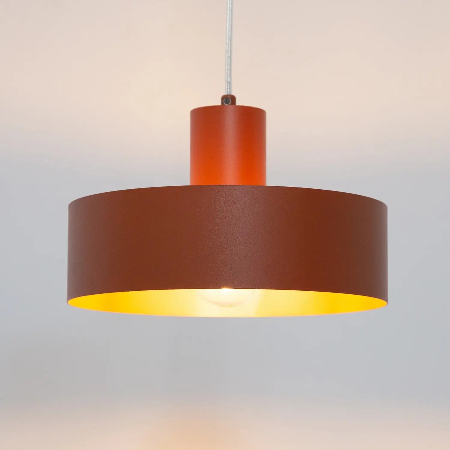 B-Ware Hängeleuchte Rif M Pendelleuchte Lampe Ziegelrot 1 Flammig ø 25 Cm Stahl476 - 5902846810872
