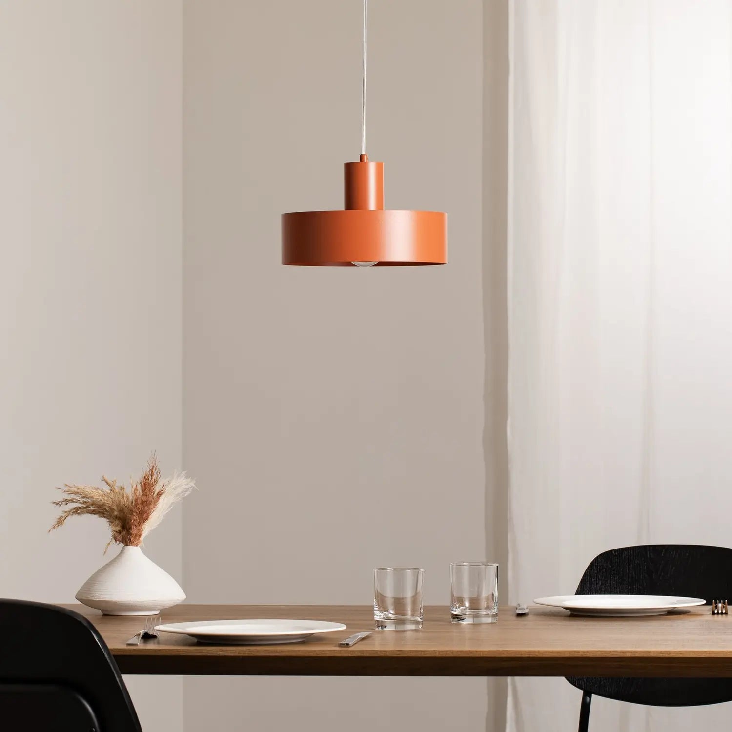 B-Ware Hängeleuchte Rif M Pendelleuchte Lampe Ziegelrot 1 Flammig ø 25 Cm Stahl476 - 5902846810872
