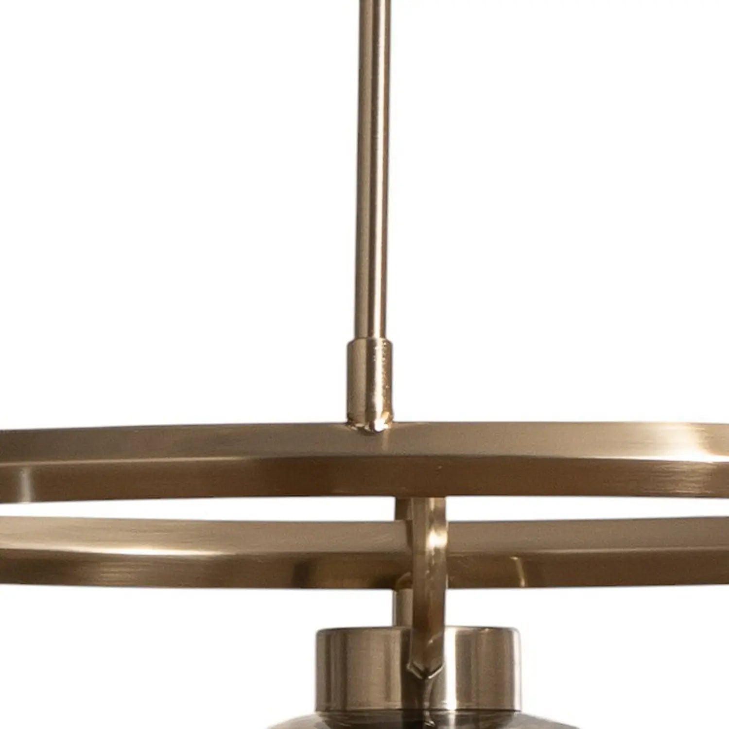 B-Ware Lucea Rolan Hängeleuchte Pendelleuchte Glas Messingfarben ø 56 Cm 3 Flammig E27 - 8698525683222