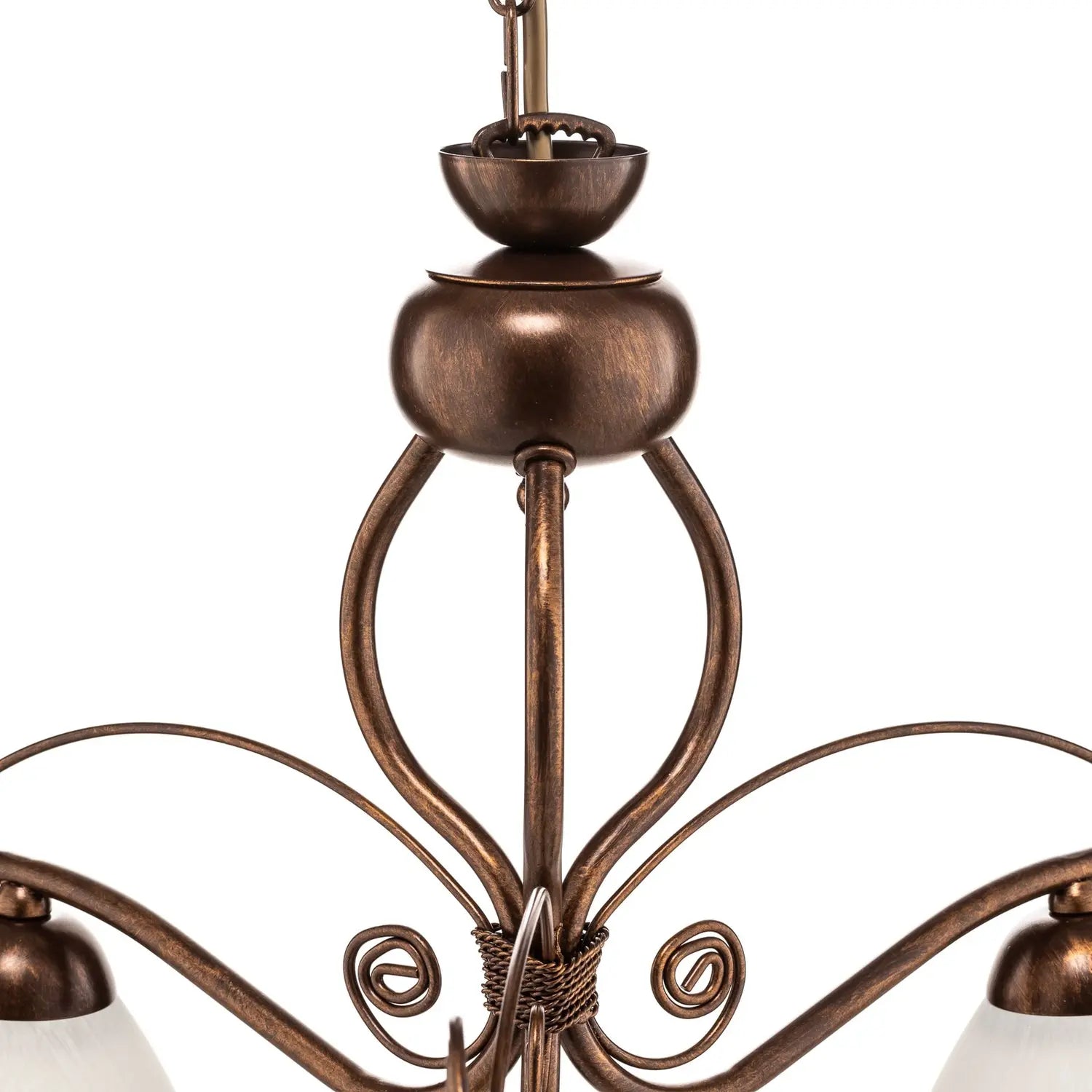 B-Ware Lamkur Hängeleuchte Roma In Weiß Und Braun Dreiflammig Hängelampe Leuchte Lampe - 5907687402903