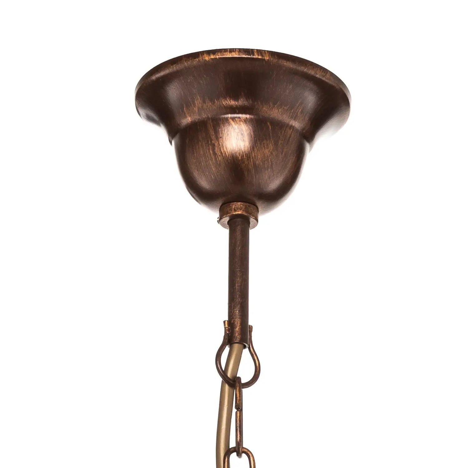B-Ware Lamkur Hängeleuchte Roma In Weiß Und Braun Dreiflammig Hängelampe Leuchte Lampe - 5907687402903