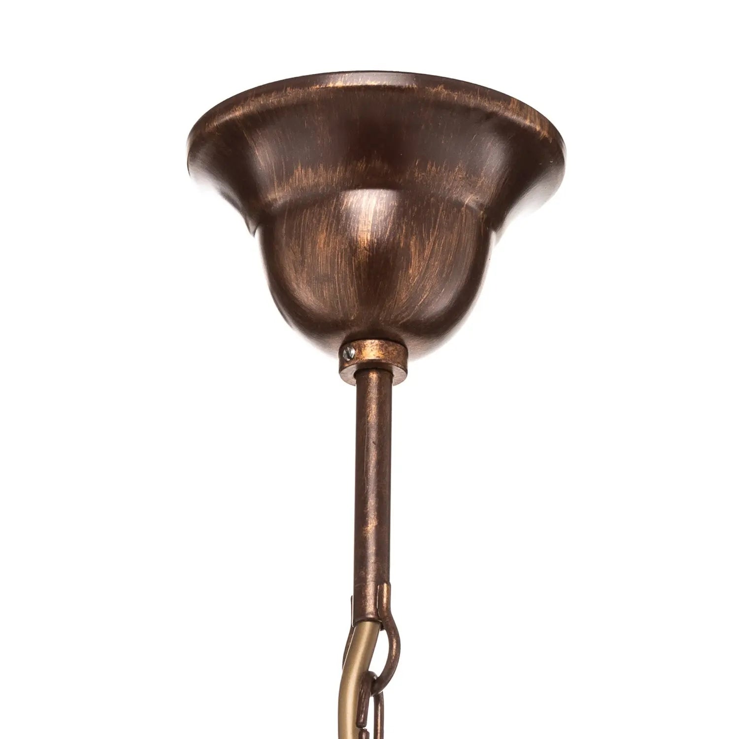 B-Ware Hängeleuchte Roma In Weiß Und Braun Fünfflammig Deckenleuchte Deckenlampe Lampe - 5907687403788