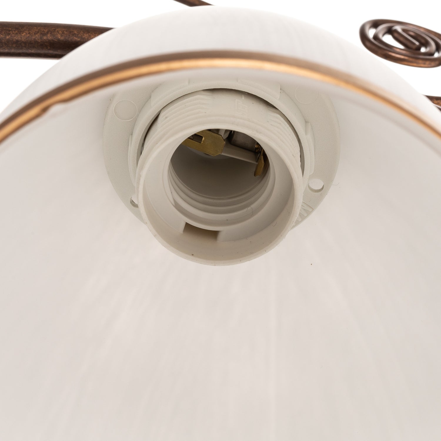 B-Ware Hängeleuchte Roma In Weiß Und Braun Fünfflammig Deckenleuchte Deckenlampe Lampe - 5907687403788