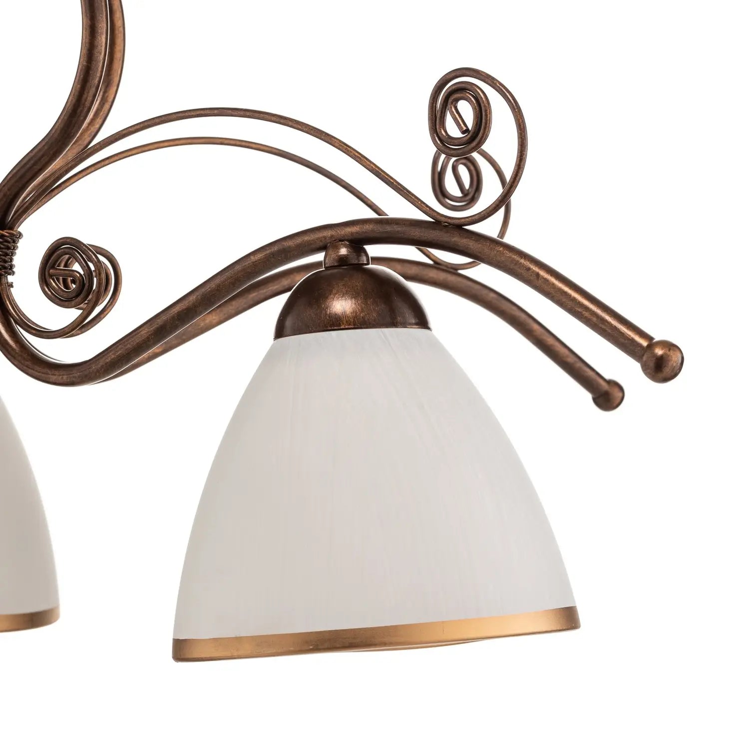 B-Ware Hängeleuchte Roma In Weiß Und Braun Fünfflammig Deckenleuchte Deckenlampe Lampe - 5907687403788