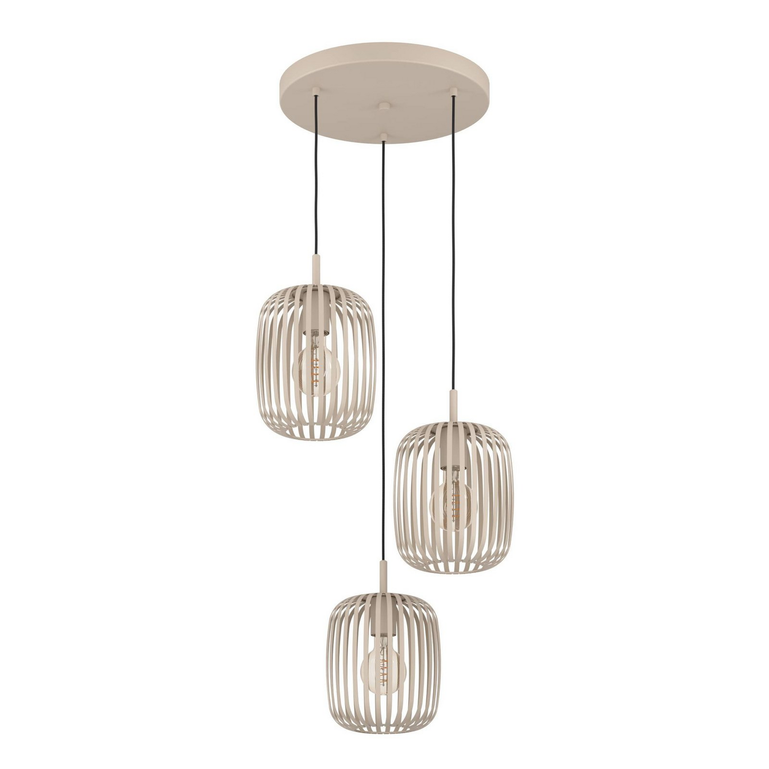 B-Ware Eglo Hängeleuchte Romazzina ø 46 Cm Sandfarben Stahl Deckenlampe Lampe Leuchte