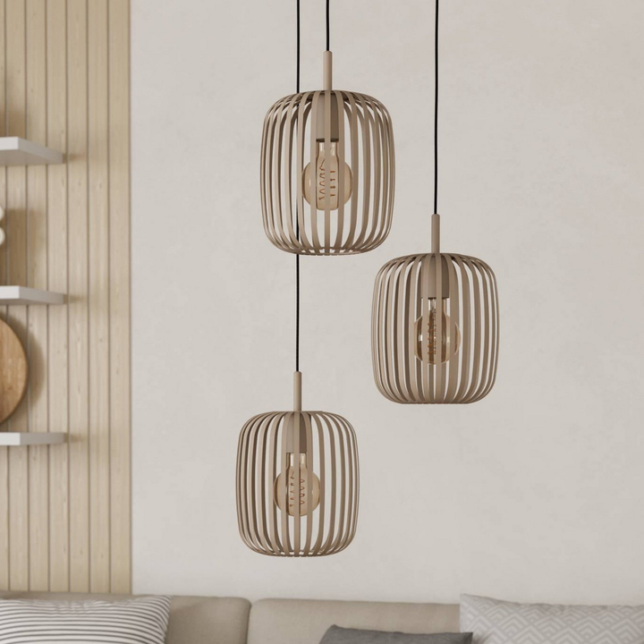 Eglo Hängeleuchte Romazzina ø 46 Cm Sandfarben Stahl Deckenlampe Siehe Text/Foto B-Ware - 9008606258574