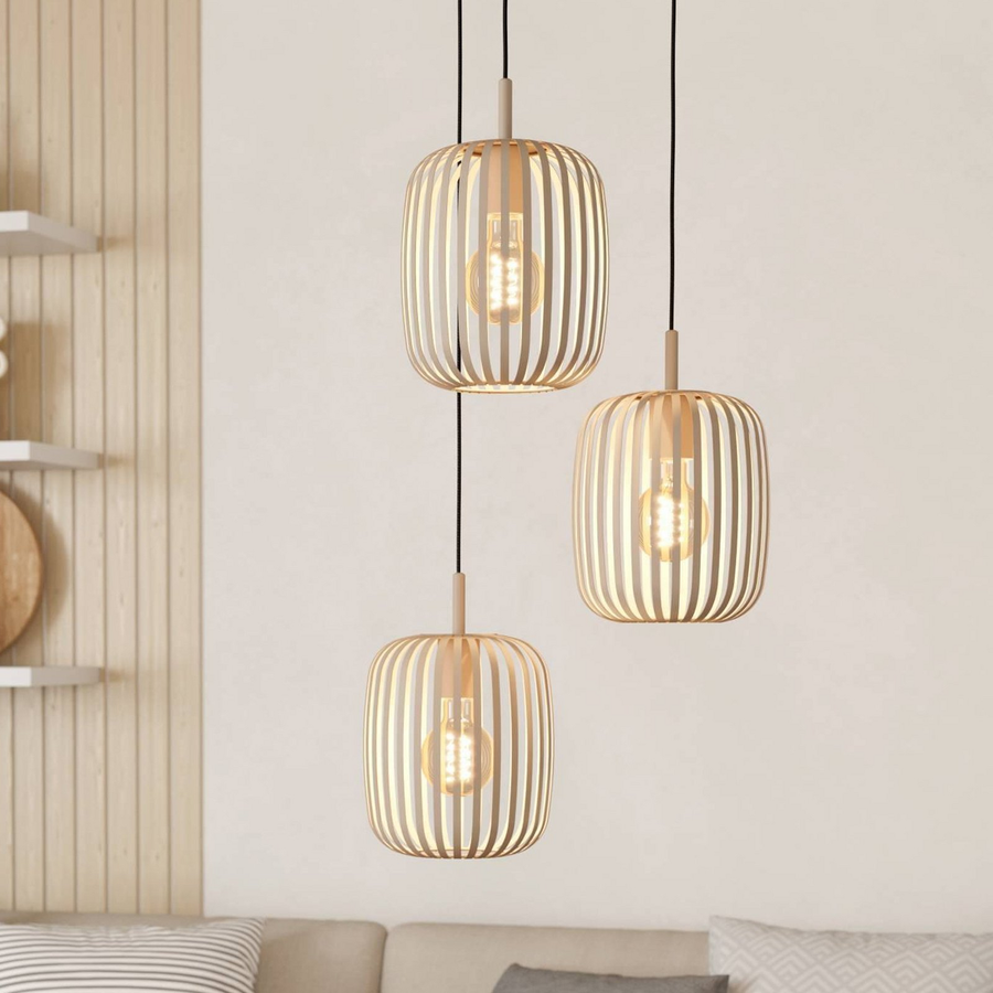 Eglo Hängeleuchte Romazzina ø 46 Cm Sandfarben Stahl Deckenlampe Siehe Text/Foto B-Ware - 9008606258574