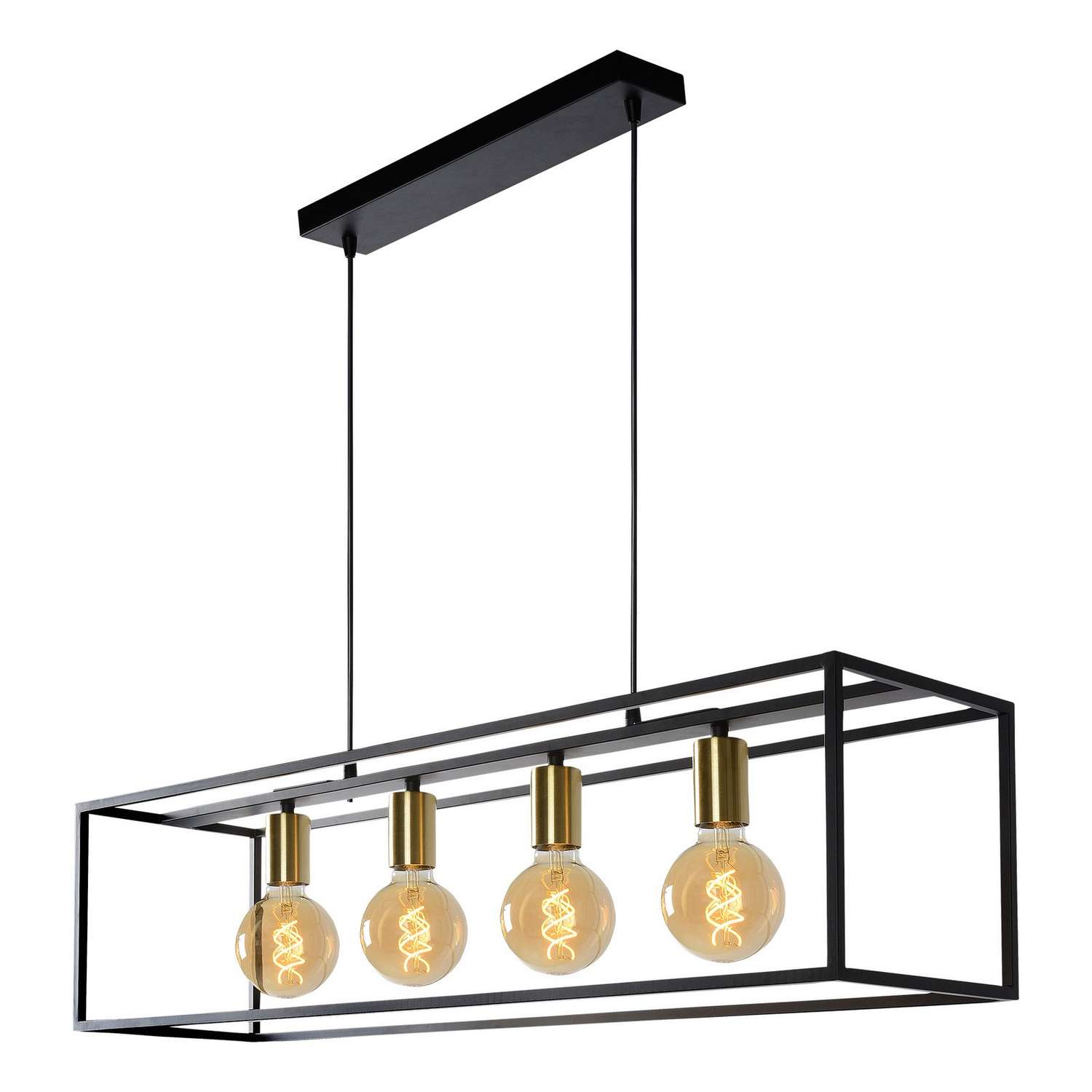 B-Ware Lucide Hängeleuchte Ruben Pendelleuchte Hängelampe Lampe Mit Rahmen 4 Flmg E27 - 5411212000163