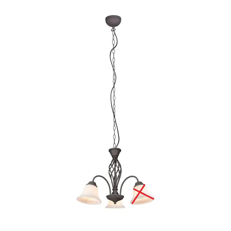 B-Ware Trio Lighting Hängeleuchte Pendelleuchte Rustica Rostfarben Glas Siehe Text/Foto - 4017807504675