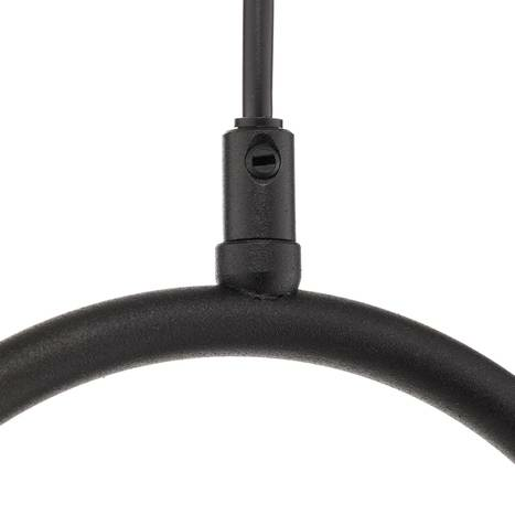 B-Ware Jupiter Hängeleuchte Samba Hängelampe Leuchte Lampe Opalglas Schwarz Einflammig  - 5905962017262