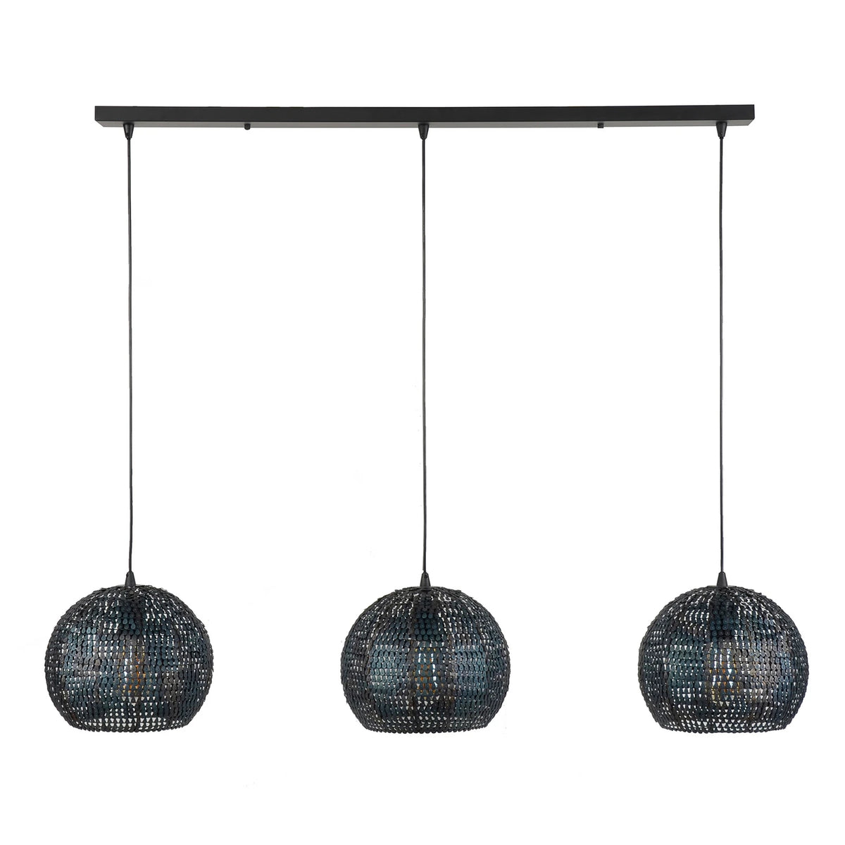 Zijlstra Hängeleuchte Pendelleuchte Setengah Leuchte rund braun transparent 3flg - 8713244081033