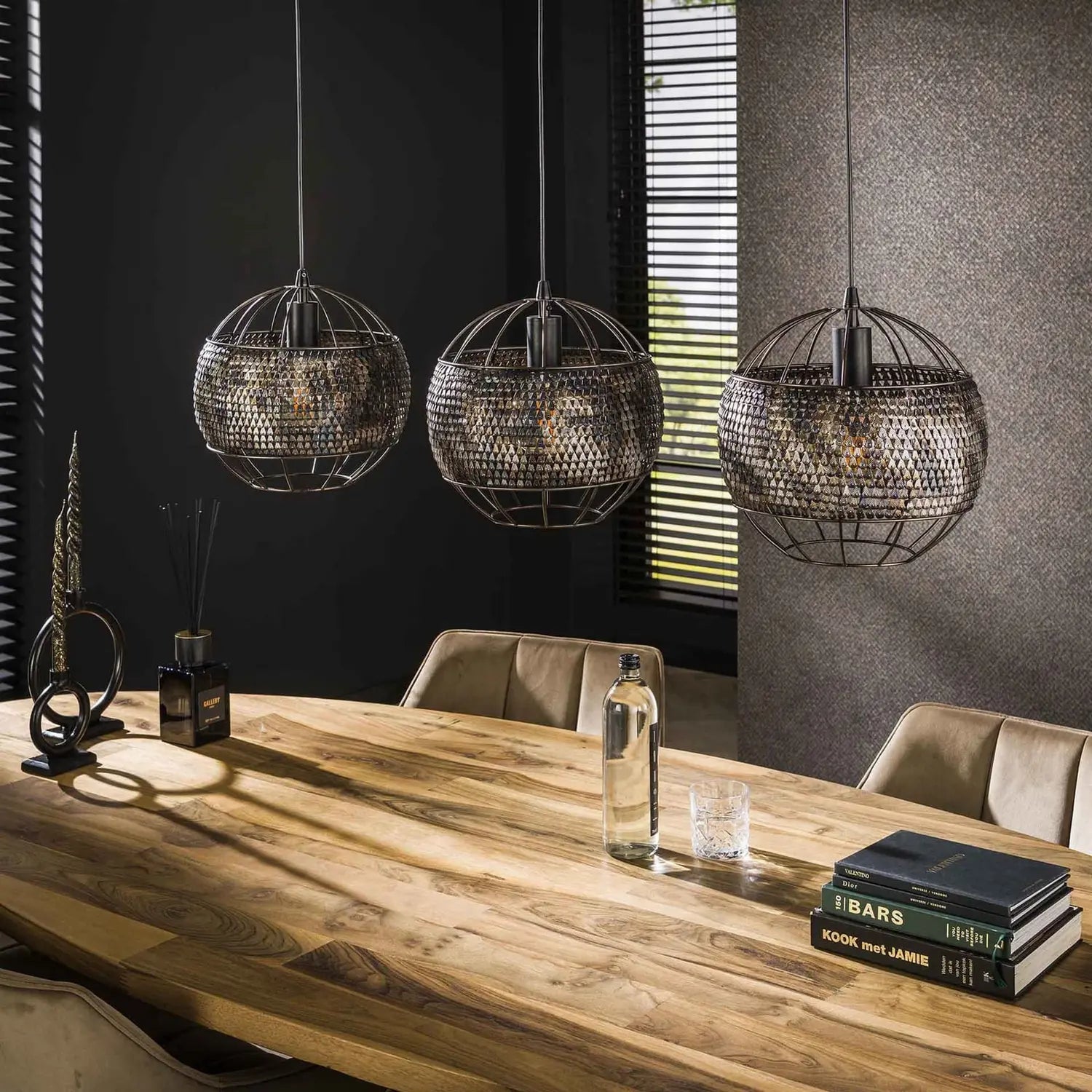 B-Ware Setengah Hängeleuchte Pendelleuchte Metall Schwarz Braun Leuchte Lampe  - 8713244081026