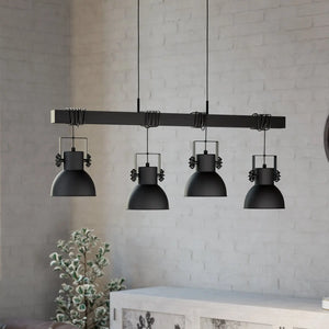 B-Ware Eglo Hängeleuchte Shirebrook Pendelleuchte Deckenlampe E27 Vierflammig Schwarz