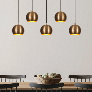B-Ware Hängeleuchte Sivani Mr 1000 Gold Antik Eisen 5 Flammig Deckenlampe Lampe Leuc498