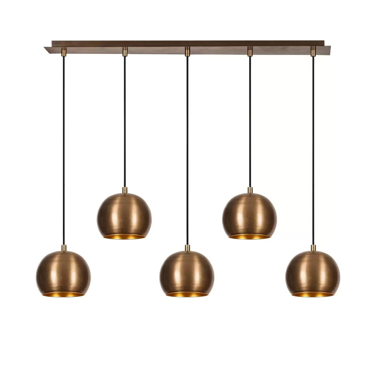 Hängeleuchte Sivani MR-1000 gold antik Eisen 5-flammig Deckenlampe Lampe Leuchte - 8681875649314