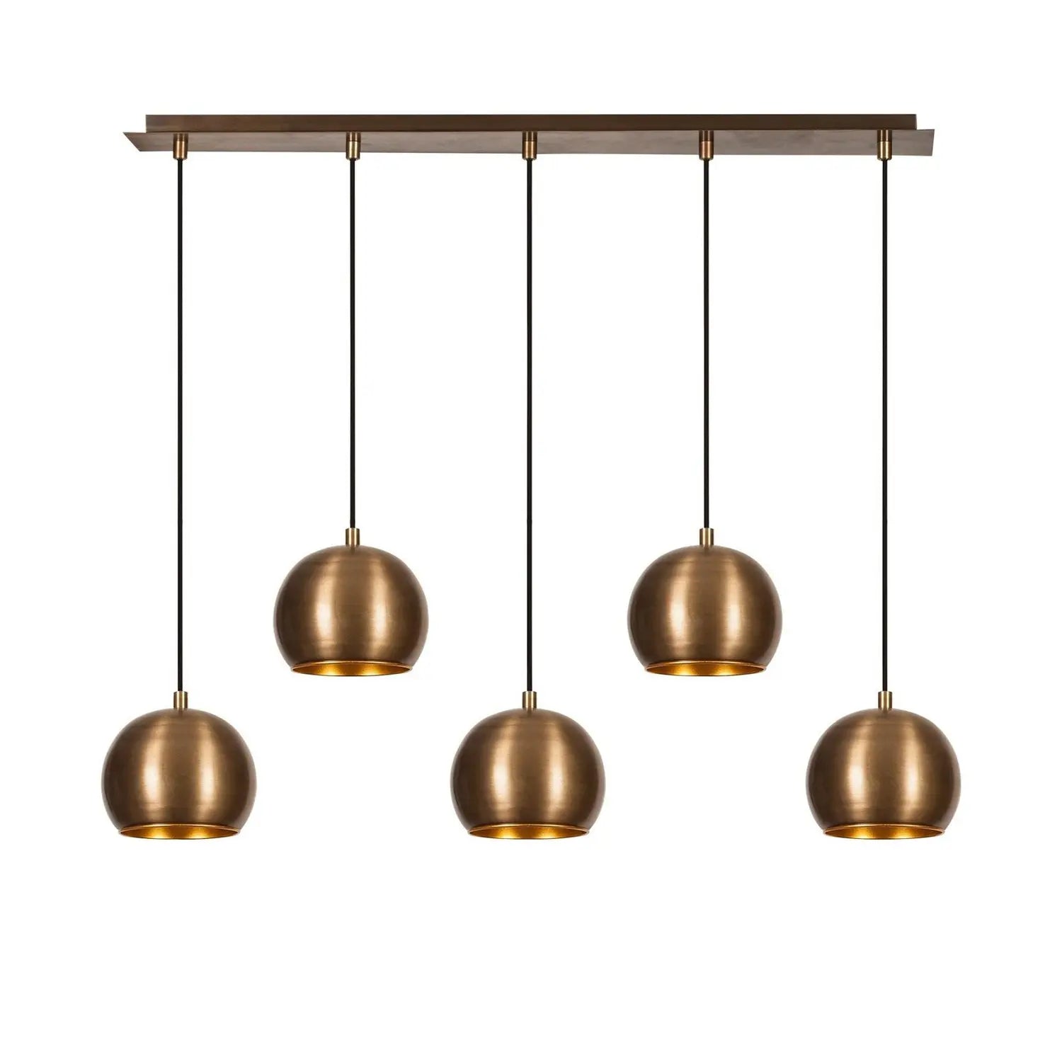 B-Ware Hängeleuchte Sivani Mr 1000 Gold Antik Eisen 5 Flammig Deckenlampe Lampe Leuc498 - 8681875649314