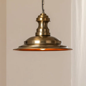 B-Ware Hängeleuchte Pendelleuchte Sivani Leuchte Gold Antik Metall Esszimmer Wohnzimmer