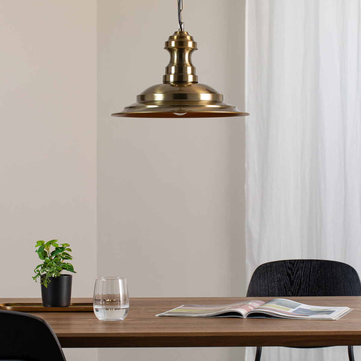 Hängeleuchte Pendelleuchte Sivani Leuchte gold antik Metall Esszimmer Wohnzimmer - 8681875637847