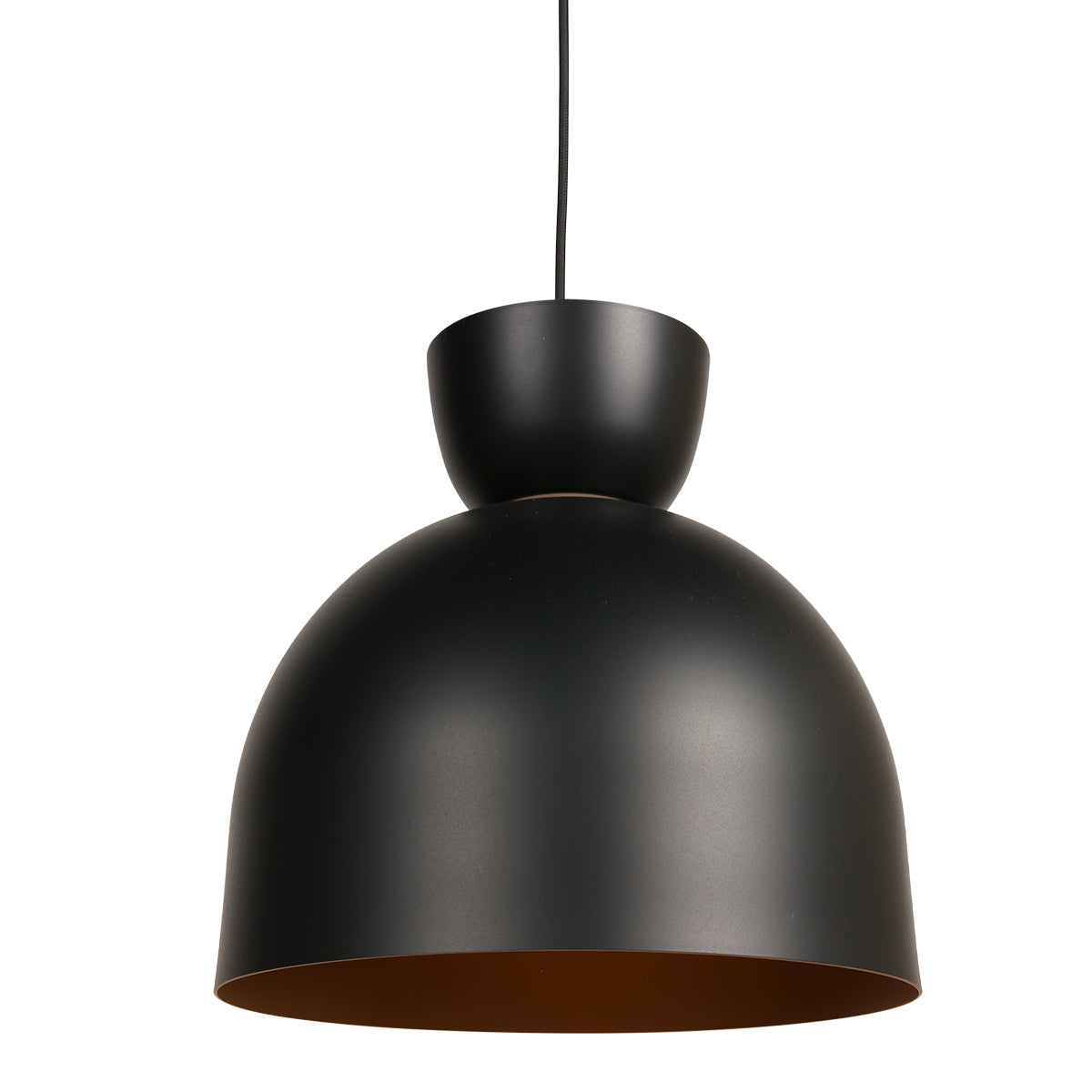 Hängeleuchte Pendelleuchte Skandina Lampe E27 LED schwarz Metall Ø 35,5 cm - 8712746171808