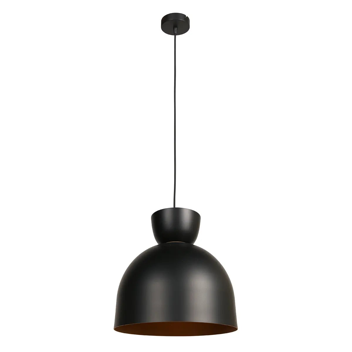 B-Ware Hängeleuchte Pendelleuchte Skandina Lampe E27 Led Schwarz Metall ø 35,5 Cm - 8712746171808