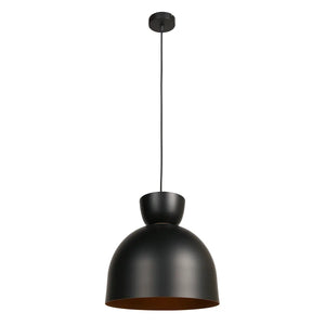 B-Ware Hängeleuchte Pendelleuchte Skandina Lampe E27 Led Schwarz Metall ø 35,5 Cm