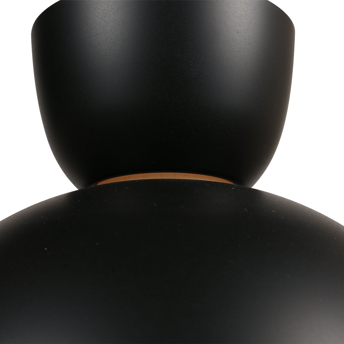 Hängeleuchte Pendelleuchte Skandina Lampe E27 LED schwarz Metall Ø 35,5 cm - 8712746171808