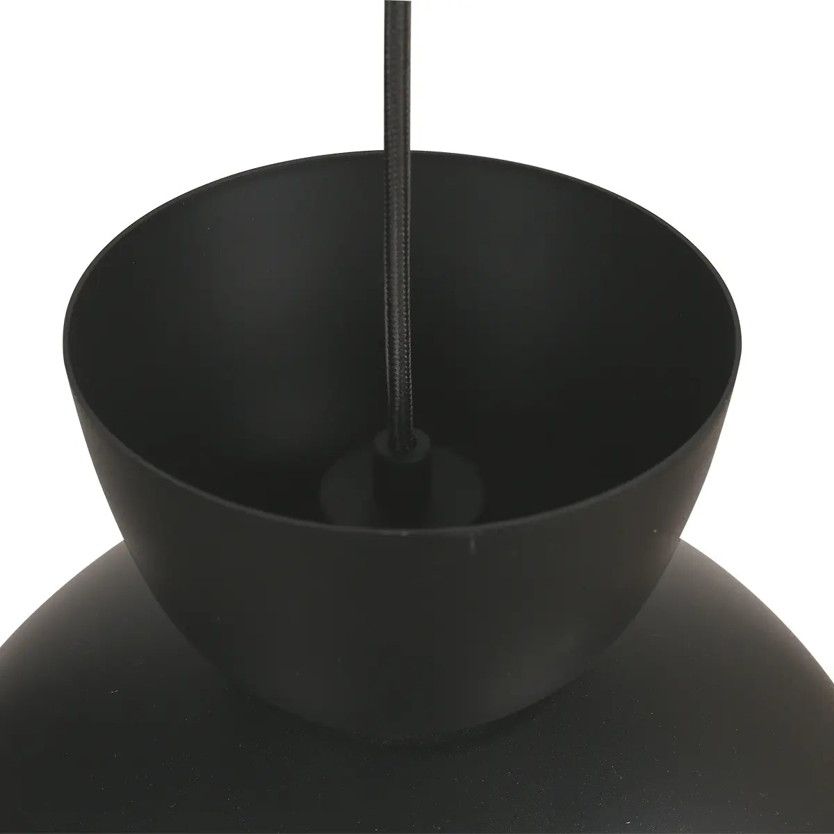 B-Ware Hängeleuchte Pendelleuchte Skandina Lampe E27 Led Schwarz Metall ø 35,5 Cm - 8712746171808
