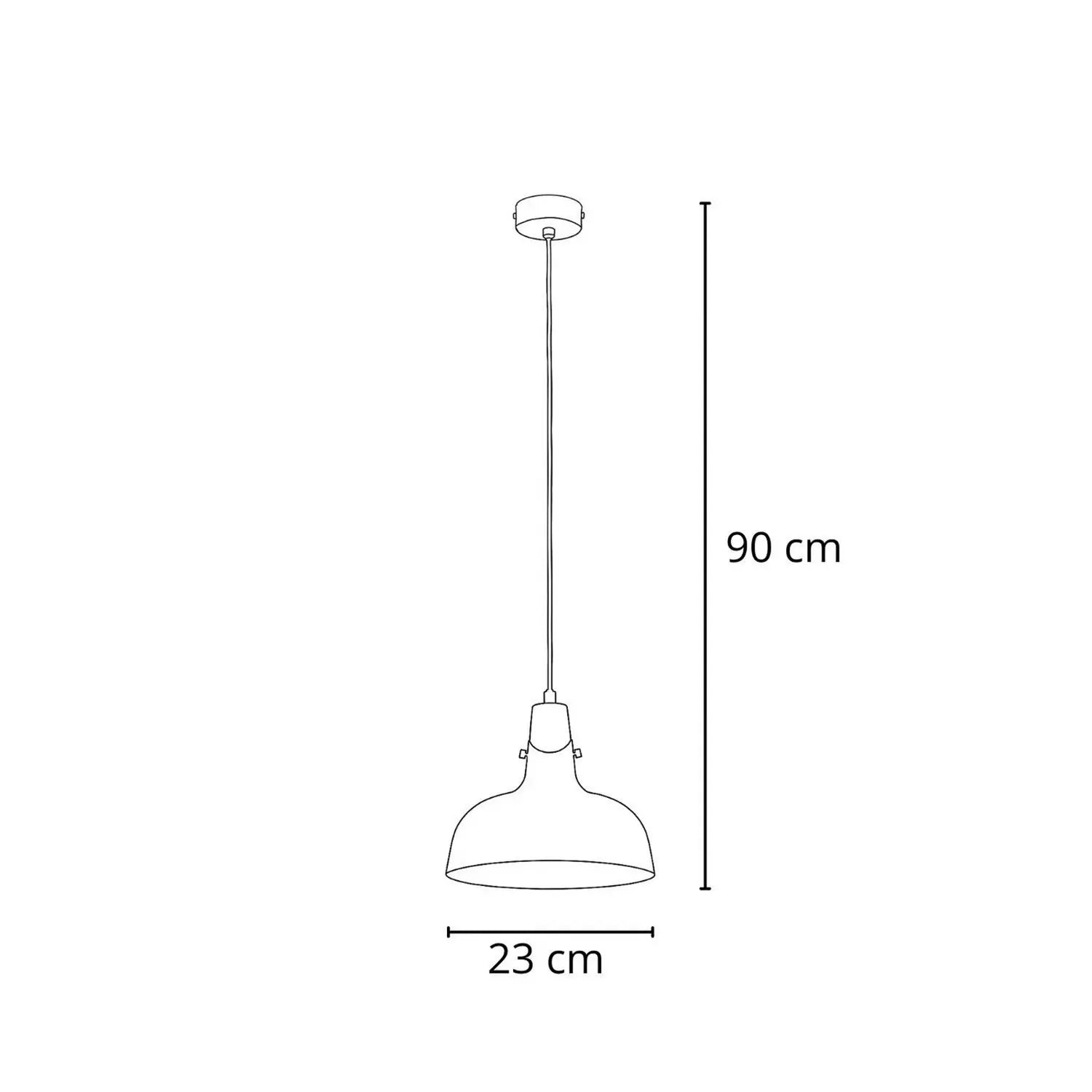 B-Ware Hängeleuchte Pendelleuchte Solo Gem Hellblau Metall ø 23 Cm E27 Led Leuchte - 5900458503373