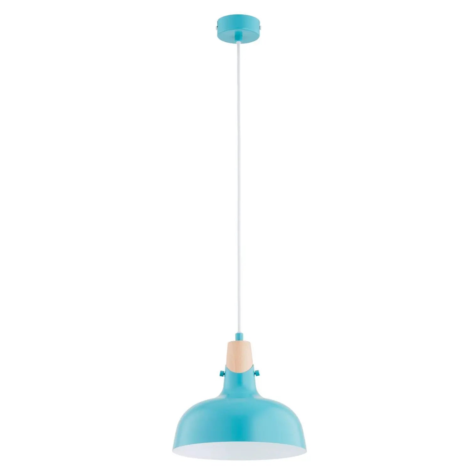 B-Ware Hängeleuchte Pendelleuchte Solo Gem Hellblau Metall ø 23 Cm E27 Led Leuchte - 5900458503373