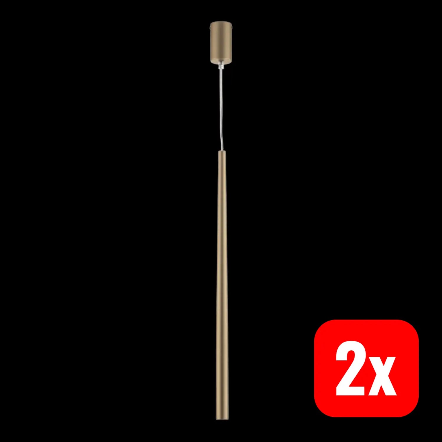 B-Ware Euluna Hängeleuchte Sopel 1 Hängelampe Pendellampe Lampe Leuchte Gold 2 Stück - 5907554410673