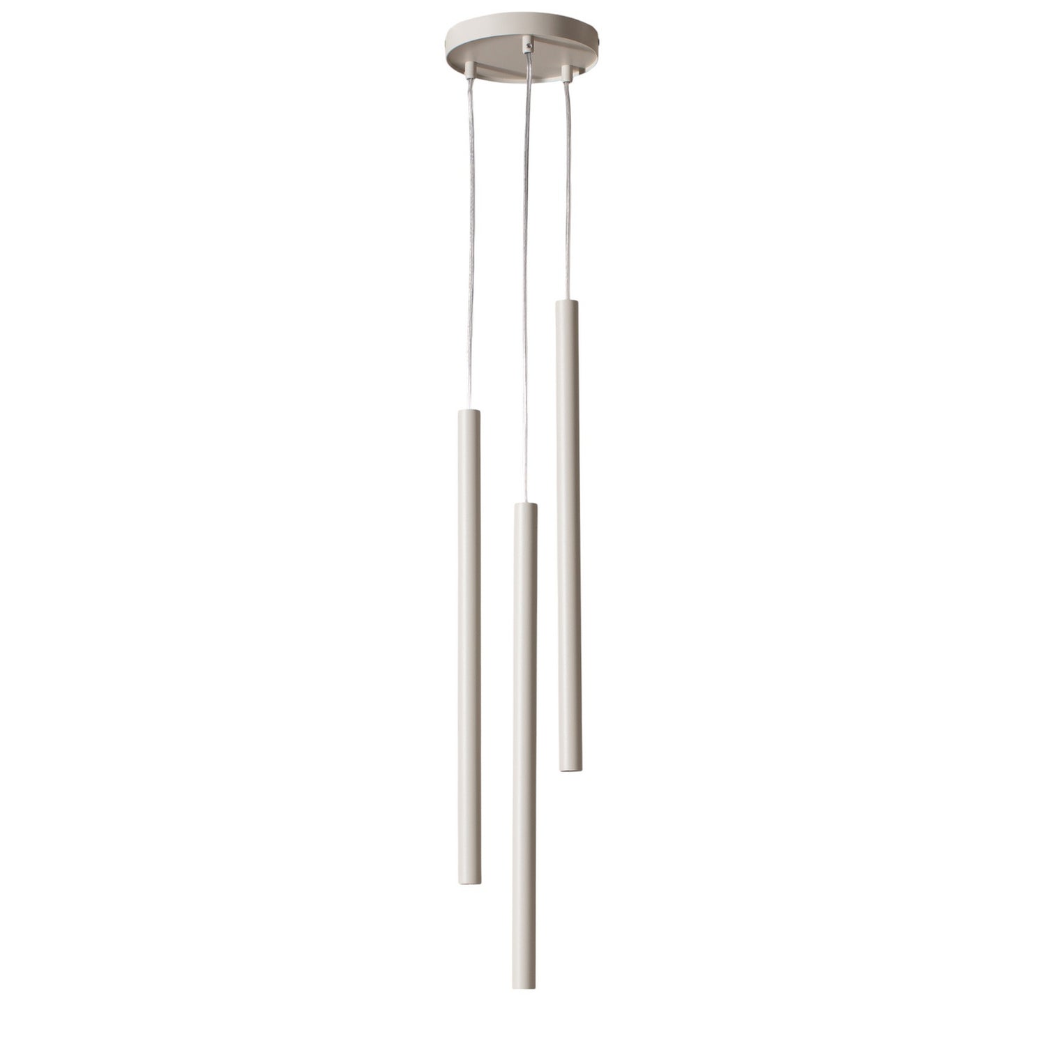 B-Ware Hängeleuchte Sopel 3 Pendelleuchte Lampe Taupe Stahl Rund 3 Flammig G9 Led Licht - 5902846811442