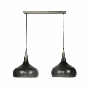 B-Ware Lifestyle Furn Industrielle Doppel Hängeleuchte Jessica Deckenlampe Pendelleuchte