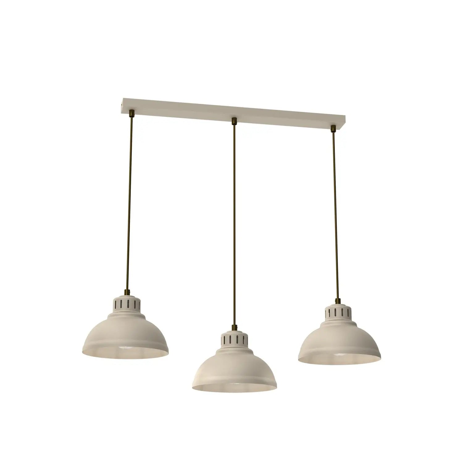 B-Ware Sven Hängeleuchte Pendelleuchte Lampe Beige Stahl 3flg Esszimmer Leuchte - 5907565988925