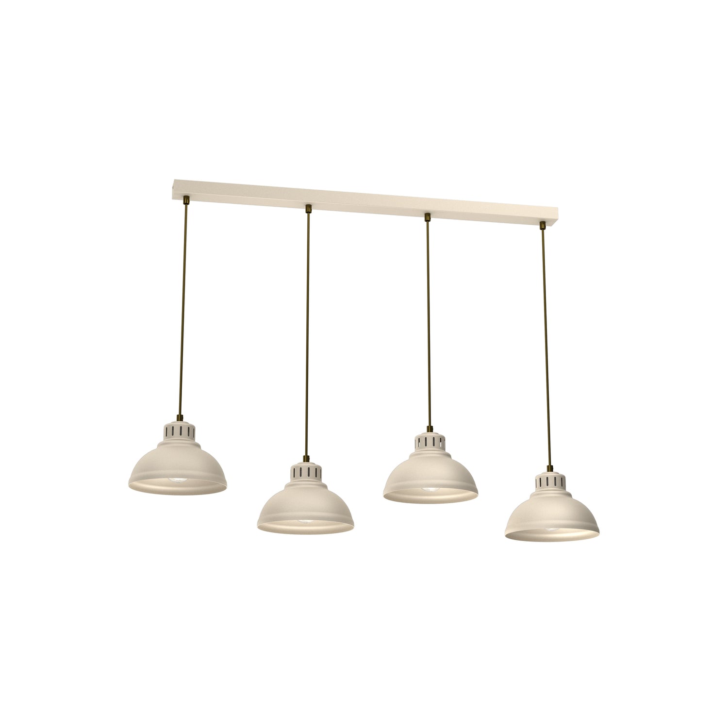 B-Ware Sven Hängeleuchte Pendelleuchte Deckenleuchte 4 Flammig Beige Stahl Lampe Spot - 5907565988932
