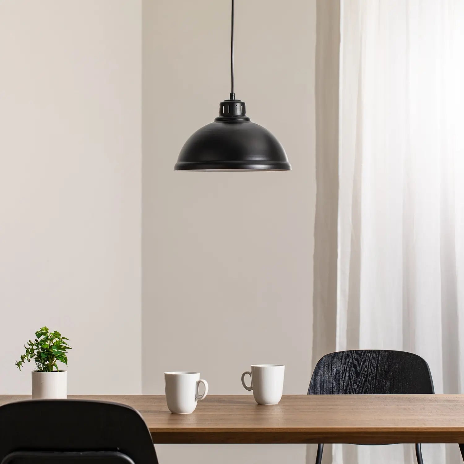 B-Ware Hängeleuchte Pendelleuchte Sven Big Schwarz Stahl E27 Lampe Leuchte Esszimmer - 5907565990416