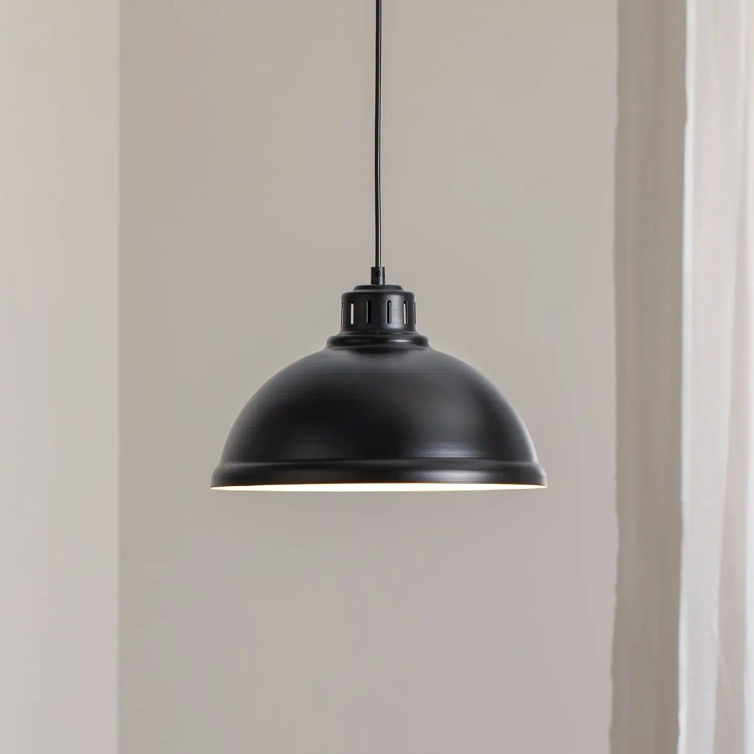 B-Ware Hängeleuchte Pendelleuchte Sven Big Schwarz Stahl E27 Lampe Leuchte Esszimmer - 5907565990416
