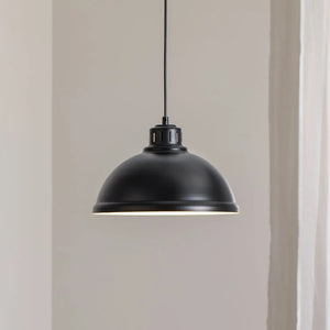 B-Ware Hängeleuchte Pendelleuchte Sven Big Schwarz Stahl E27 Lampe Leuchte Esszimmer