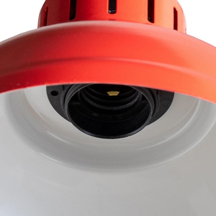 Luminex Hängeleuchte Sven Dreiflammig Rot Stahl E27 Deckenlampe Lampe Leuchte B-Ware - 5907565992274
