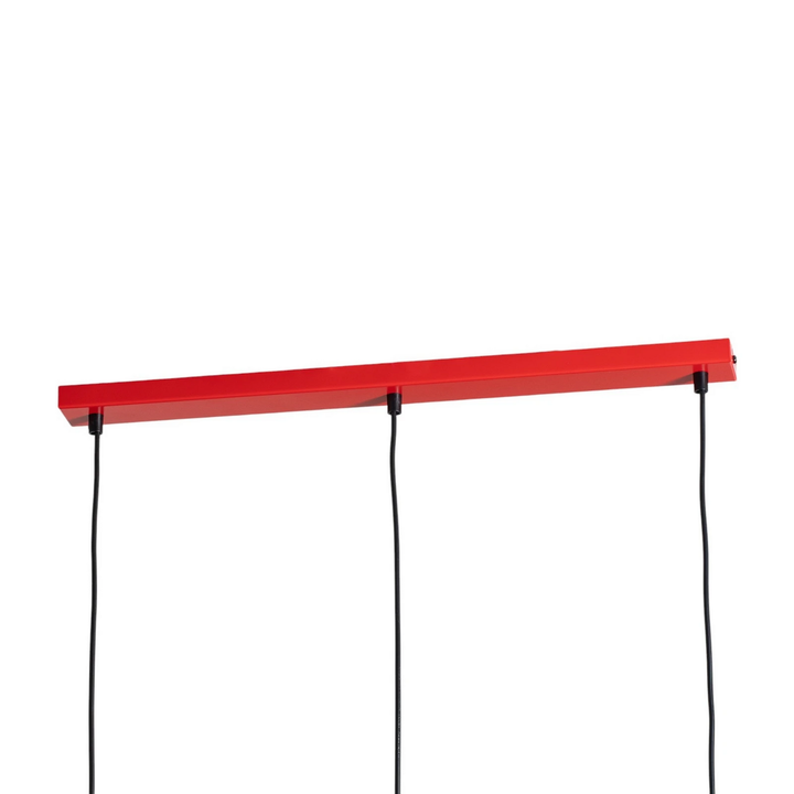 Luminex Hängeleuchte Sven Dreiflammig Rot Stahl E27 Deckenlampe Lampe Leuchte B-Ware - 5907565992274