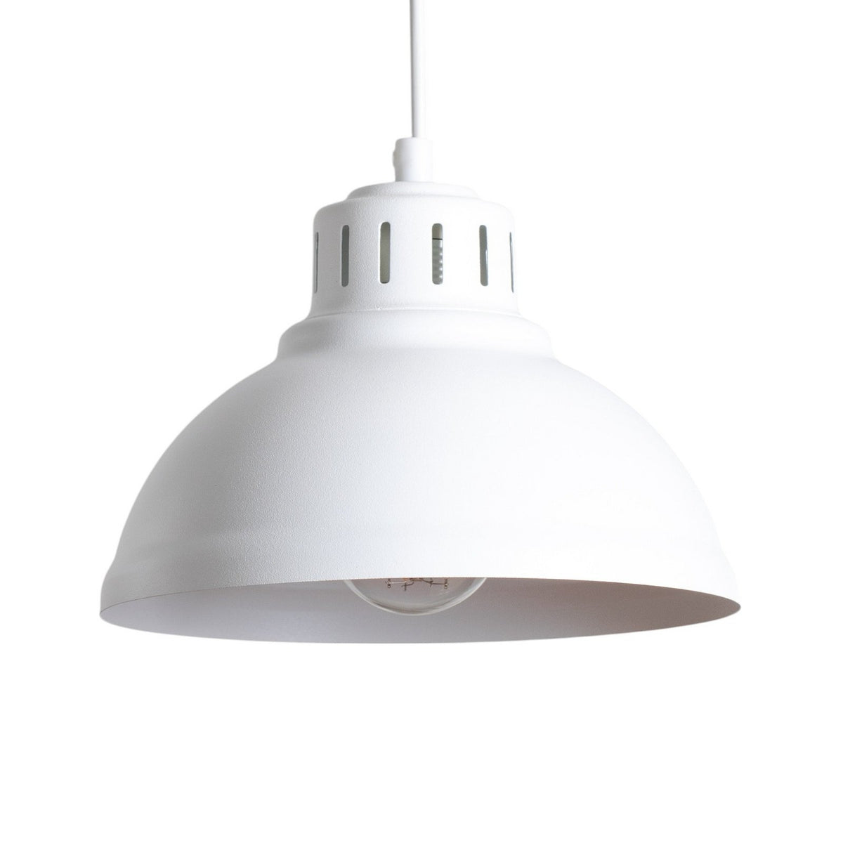 Luminex Hängeleuchte Pendelleuchte Sven Hauptleuchte dreiflammig weiß Stahl 586 - 5907565990775