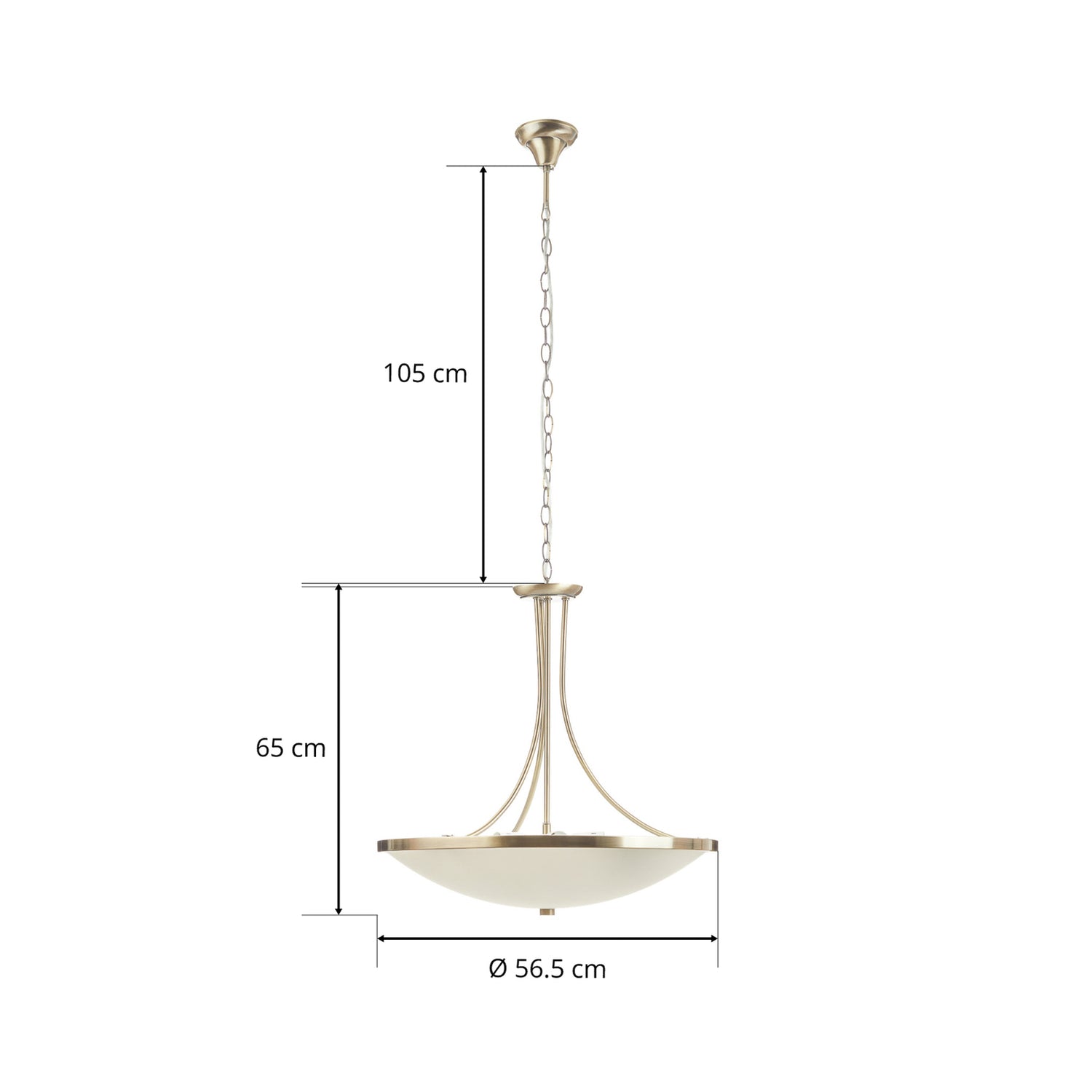 B-Ware Orion Hängeleuchte Talya ø 56,5cm Deckenlampe Pendelleuchte Deko Deckenlampe 939 - 9003090218301